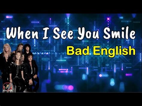 lagu when i see you smile|Lirik Lagu When I See You Smile dan Terjemahan.